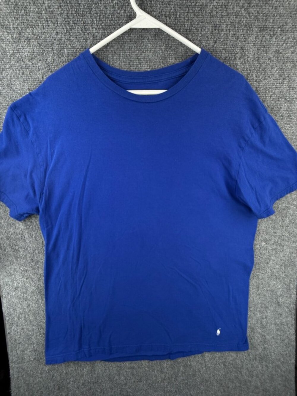 Polo Ralph Lauren T Shirt Men Short Sleeve Blue XL Soft Cotton White Pony Logo
